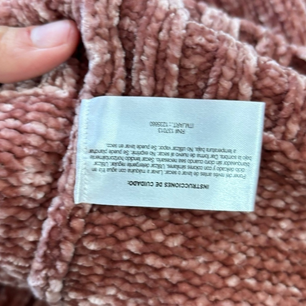 Orvis Ribbed Velvet Dusty Rose Pink Sweater Women’s XS Valentines Day Spring - Picture 12 of 13